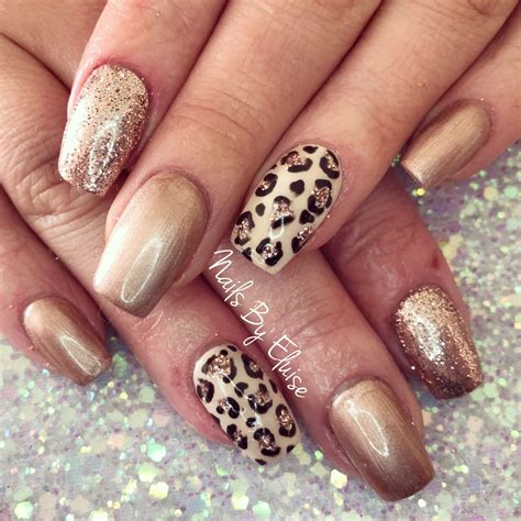 cheetah nail design ideas.